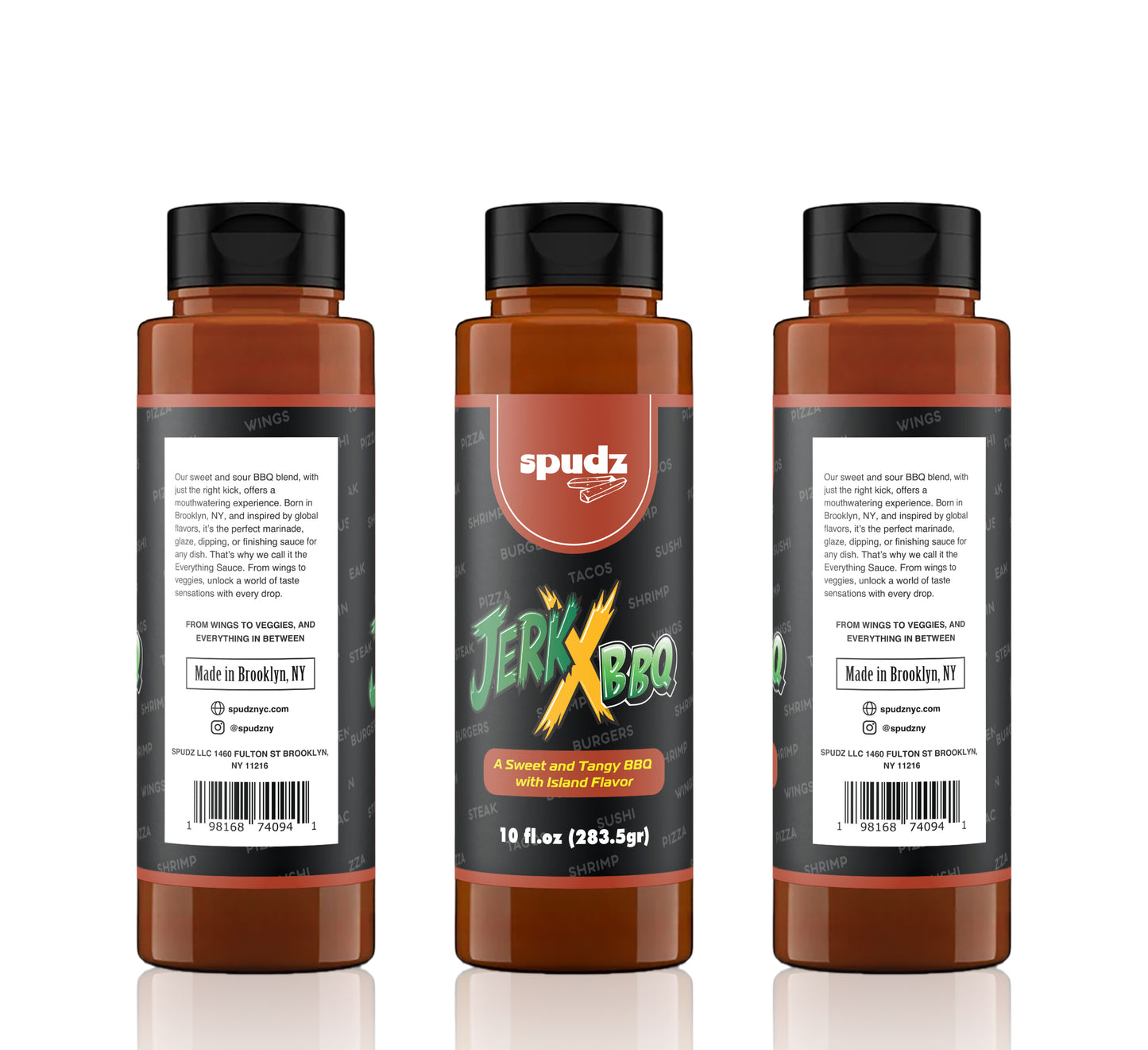 JerkXBBQ Sauce 10 oz Squeeze Bottle
